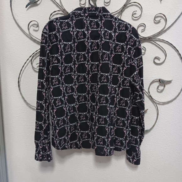 COWGIRL HARDWARE embroidered horse graphic Western snap front cotton shirt, XXL - Picture 2 of 16